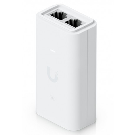 Ubiquiti POE-24-12W-G-WH - Gigabit PoE injektor 24V/0,5A (12W), včetně napájecího kabelu, bílý