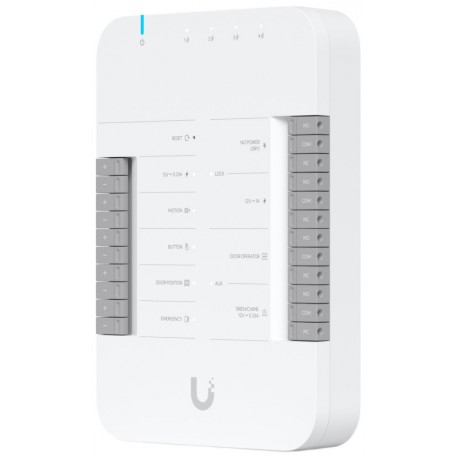 Ubiquiti UniFi Access Door Hub - Hub pro 1 dveře, 4x PoE Out, 2x výstup 12V nebo Dry, 2x AUX výstup, 1x PoE++ In