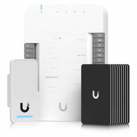 Ubiquiti UniFi Access G2 Starter Kit - Sada, 1x rozbočovač, 1x čtečka G2, 10x přístupová karta