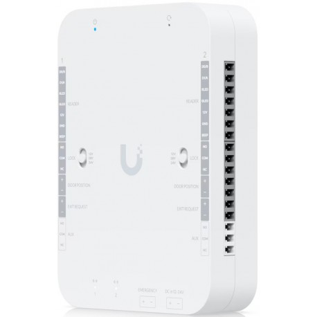 Ubiquiti UniFi Access Retrofit Hub - Hub pro 2 dveře, podpora Wiegand a OSDP čteček, 2x 100MbE, napájení DC 12/24V