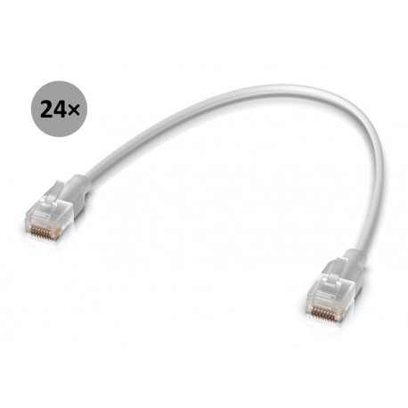 Ubiquiti UniFi Etherlighting Patch Cable 0.15m 24pack - Patch kabel, Cat6, Etherlighting, délka 0,15m, sada 24ks