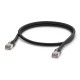 Ubiquiti UniFi patch cable outdoor - venkovní STP, Cat5e, černý, délka 1m