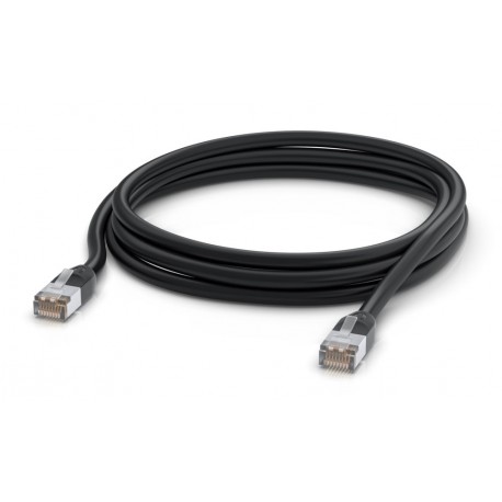 Ubiquiti UniFi patch cable outdoor - venkovní STP, Cat5e, černý, délka 3m