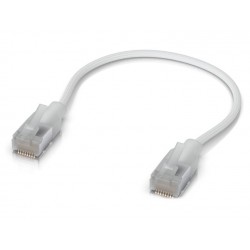 Ubiquiti UniFi Premium Patch Cable 0.15m - Patch kabel, Cat6a, Etherlighting, bílý, délka 0,15m