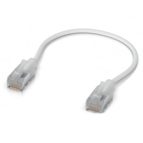 Ubiquiti UniFi Premium Patch Cable 0.15m 24pck - Patch kabel, Cat6a, Etherlighting, bílý, délka 0,15m, 24 kusů