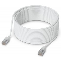 Ubiquiti UniFi Premium Patch Cable 15m - Patch kabel, Cat6a, Etherlighting, bílý, délka 15m