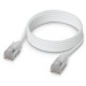 Ubiquiti UniFi Premium Patch Cable 1m - Patch kabel, Cat6a, Etherlighting, bílý, délka 1m