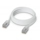 Ubiquiti UniFi Premium Patch Cable 2m - Patch kabel, Cat6a, Etherlighting, bílý, délka 2m