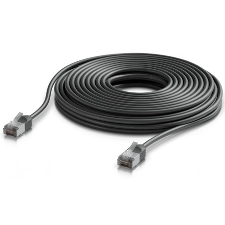 Ubiquiti UniFi Premium Patch Cable Outdoor 12m - Patch kabel, Cat6a, venkovní, černý, 12m