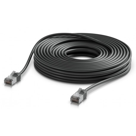 Ubiquiti UniFi Premium Patch Cable Outdoor 15m - Patch kabel, Cat6a, venkovní, černý, 15m
