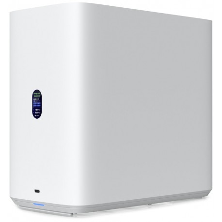 Ubiquiti UniFi UNAS 4 W - NAS server, 4x 3,5" slot HDD, 2x M.2 NVMe SSD slot, RAID, 2.5GbE, 5Gbps USB-C, PoE+++, bílý
