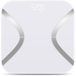 UMAX chytrá váha Smart Scale US20E/ 0,2 – 180 kg/ Bluetooth 4.0/ 11 tělesných parametrů/ čeština/ bílá
