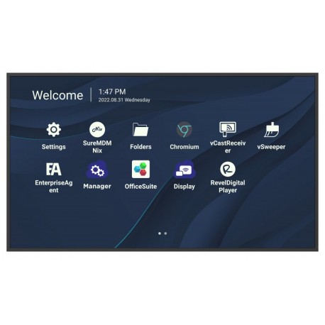 ViewSonic  Prezentační Display CDE6530/65"/24-7 LCD/3840x2160/8ms/450cd/HDMI x 2/DVI/USB A x 2/USB-C/RJ45/RS232/repro/An