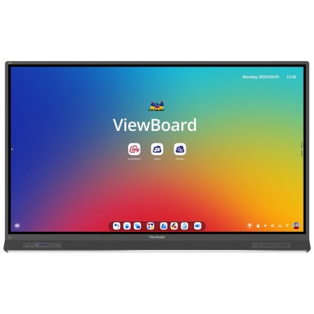 ViewSonic Flat Touch Display IFP7553/ 75"/ UHD/450nits, 5500:1, 8G RAM/128GB/HDMI/VGA/USB-C /RJ45 x2, RS232 x1, Grey