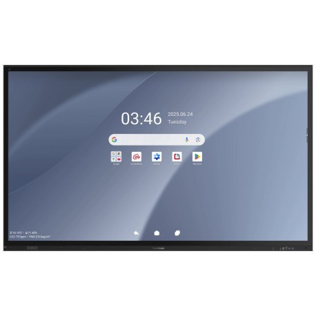 ViewSonic Flat Touch Display IFP8663-2C/86"  4K UHD,50 multi-point PCAP,9H,450nits, 32G RAM/128G,HDMI,DP,USB,RJ45, RS232
