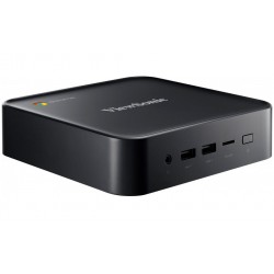 Viewsonic Chromebox, Intel Celeron 5205U, Chrome OS, 64GB ROM/8GB RAM,HDMI-out x2, uSD card x1,RJ45 x1, USB black