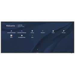 ViewSonic Prezentační Display CDE105UW/105"/WUHD/500nits,5000:1,8G RAM/128GB/ OPSslot/HDMIDP/USB/Audio/RS232/repro/black