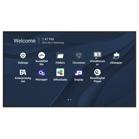ViewSonic Prezentační Display CDE8630/86"/24-7 LCD/3840x2160/8ms/450cd/HDMI x 3/USB A x 2/USB-C/RJ45/RS232/repro/Android