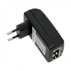 WaveRF 24V napájecí zdroj s integrovaným gigabitovým POE injektorem a LED kontrolkou