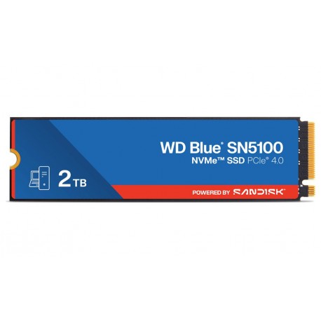 WD Blue SN5100 2TB SSD Powered by SANDISK / NVMe M.2 PCIe Gen4 / Interní / chladič / M.2 2280