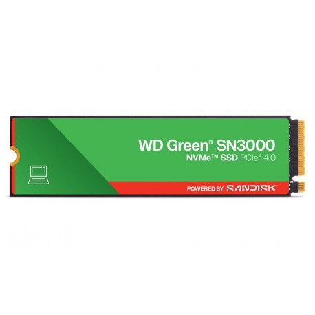 WD Green SN3000 2TB SSD Powered by SANDISK / NVMe M.2 PCIe Gen4 / Interní / M.2 2280