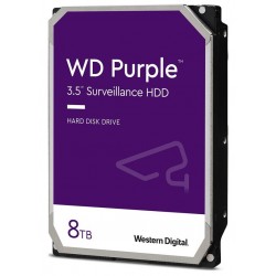 WD PURPLE 8TB / WD85PURZ / SATA 6Gb/s / Interní 3,5"/ 5640 rpm / 256MB