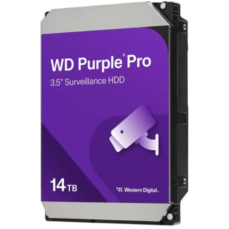 WD PURPLE PRO 14TB / WD142PURP / SATA 6Gb/s / Interní 3,5"/ 7200 rpm / 512MB