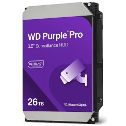 WD PURPLE PRO 26TB / WD260PURP / SATA 6Gb/s / Interní 3,5"/ 7200 rpm / 512MB