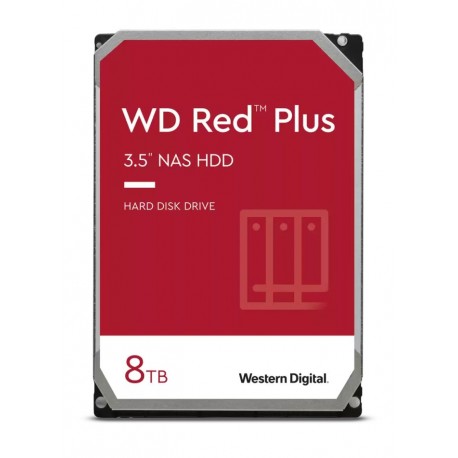 WD RED PLUS 8TB / WD80EFPX / SATA 6Gb/s /  Interní 3,5"/ 5640rpm / 256MB