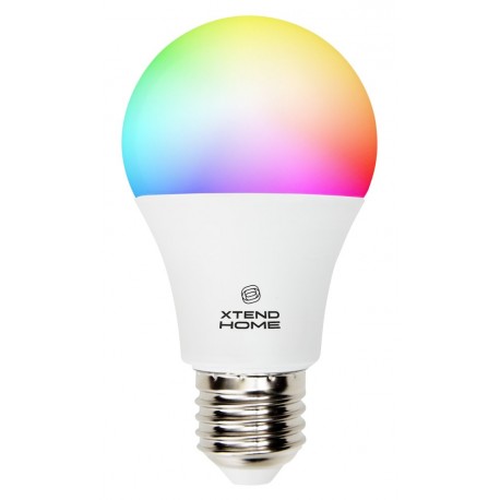 Xtend Home smart LED žárovka, E27, RGB+W, 11W, 1050lm, barevná, stmívatelná, WiFi, Tuya