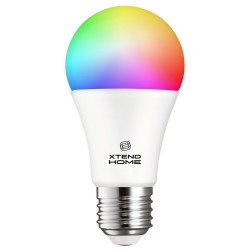 Xtend Home smart LED žárovka, E27, RGB+W, 14W, 1400lm, barevná, stmívatelná, WiFi, Tuya
