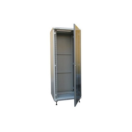 XtendLan 42U/600x800 stojanový, šedý, skleněné dveře, plná záda