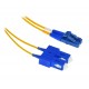 XtendLan FO patch LC-SC 2m 9/125, duplex, ultraflexibilní G.657.A1, LS0H, průměr 2mm, krátký vývod