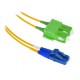 XtendLan FO patch LC-SC/APC 0.5m 9/125, duplex, ultraflexibilní G.657.A1, LS0H, průměr 2mm, krátký vývod
