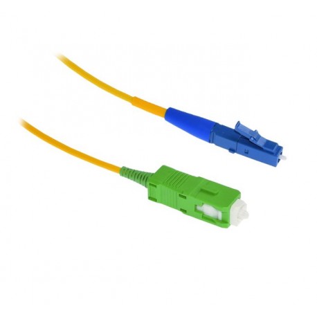 XtendLan FO patch LC-SC/APC 2m 9/125, simplex, ultraflexibilní G.657.A1, LS0H, průměr 2mm, krátký vývod