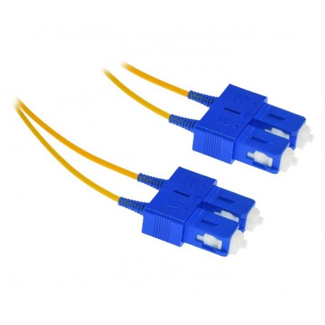 XtendLan FO patch SC-SC 0.5m 9/125, duplex, ultraflexibilní G.657.A1, LS0H, průměr 2mm, krátký vývod