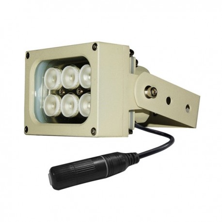 XtendLan Infra osvětlení, 850nm, 15-20m, venkovní, úhel 90 st, 13W, IP66, PoE 802.3af, RJ45 vodotěsná spojka