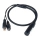 XtendLan Mikrofon, 25cm přívod, RCA a napájecí jack