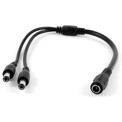 XtendLan Napájecí kabel/splitter 1 na 2, jack 2,1mm, průměr kabelu 1mm/0,3mm