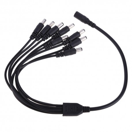 XtendLan Napájecí kabel/splitter 1 na 8, jack 2,1mm, průměr kabelu 2mm/0,3mm