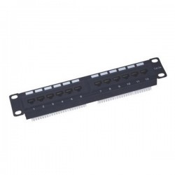 XtendLan Patch panel 10", 12 portů, 1U, Cat5e