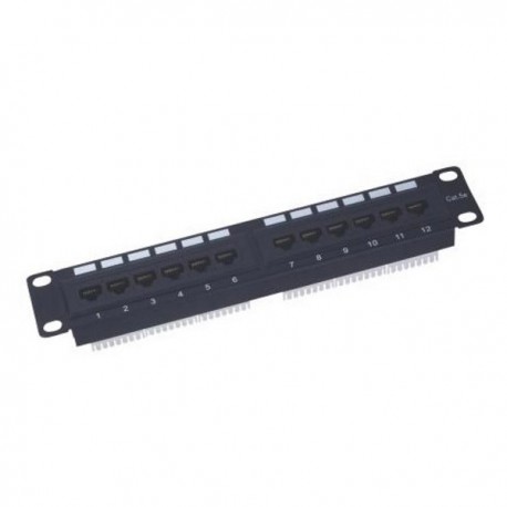 XtendLan Patch panel 10", 12 portů, 1U, Cat5e