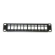 XtendLan Patch panel 10", 12 portů, 1U, neosazený