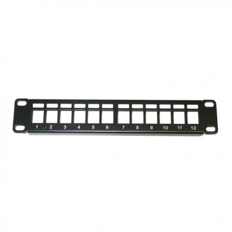 XtendLan Patch panel 10", 12 portů, 1U, neosazený