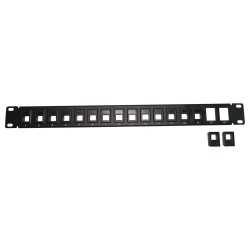 XtendLan Patch panel 19", 16 portů, 1U, neosazený, nestíněný