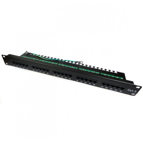 XtendLan Patch panel 19", 25 portů, telefonní, 1U, Cat3