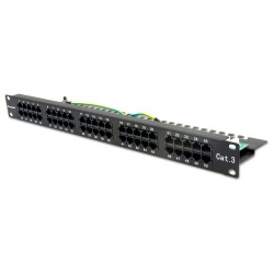 XtendLan Patch panel 19", 50 portů, Cat3, 1U