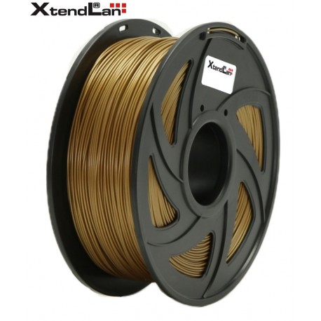 XtendLAN PLA filament 1,75mm zlatý 1kg