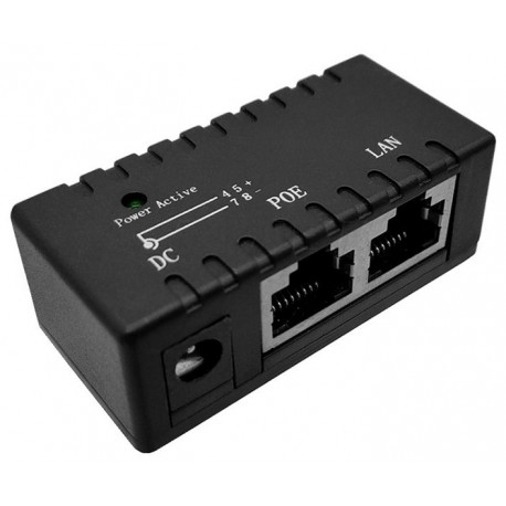 XtendLan POE-PAS injektor pasivní, 100Base-T, vstup a PoE výstup 5-48V (bez zdroje)