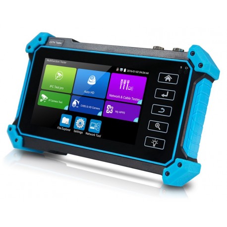 XtendLan Ruční tester IP/HDMI/VGA/CVBS/AHD/CVI/TVI do 8Mpix, 5" TFT FullHD, TDR, 12V/3A+PoE out